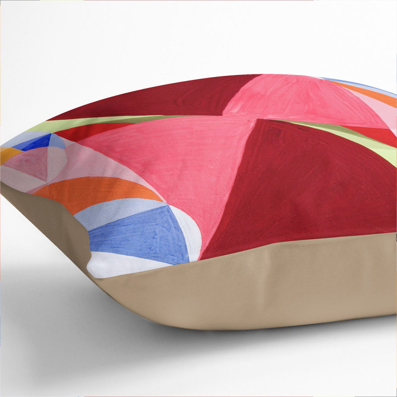 Broken Square Throw Cushion, Stone, 55cm H x 55cm W x 20cm D