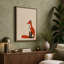 Seated Fox Minimalist 1 Piece Wrapped Canvas Wall Art-231385846-231385844