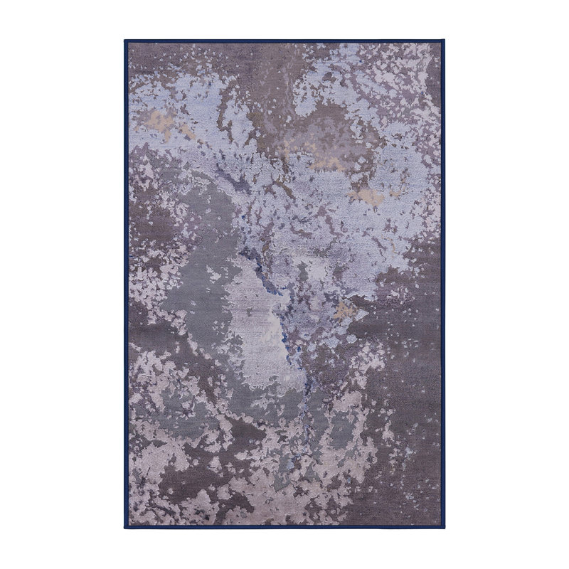 Tapis abstrait gris, Rectangle 4 pi x 6 pi