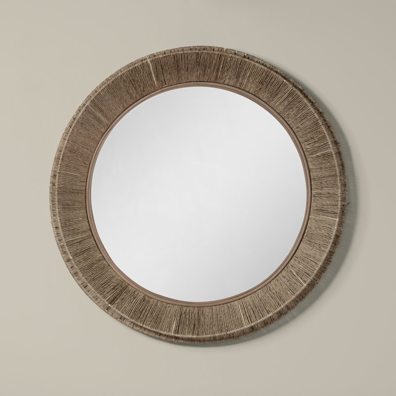 Collins Round Jute Wall Mirror, 40" x 40"