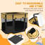 Panel Steel Pet Barrier With Door-98527706-98527690