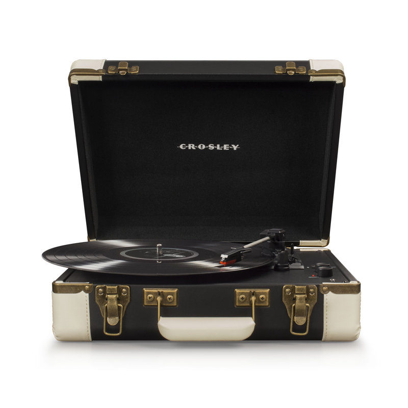 Tourne-disque décoratif portatif Executive Deluxe, Noir
