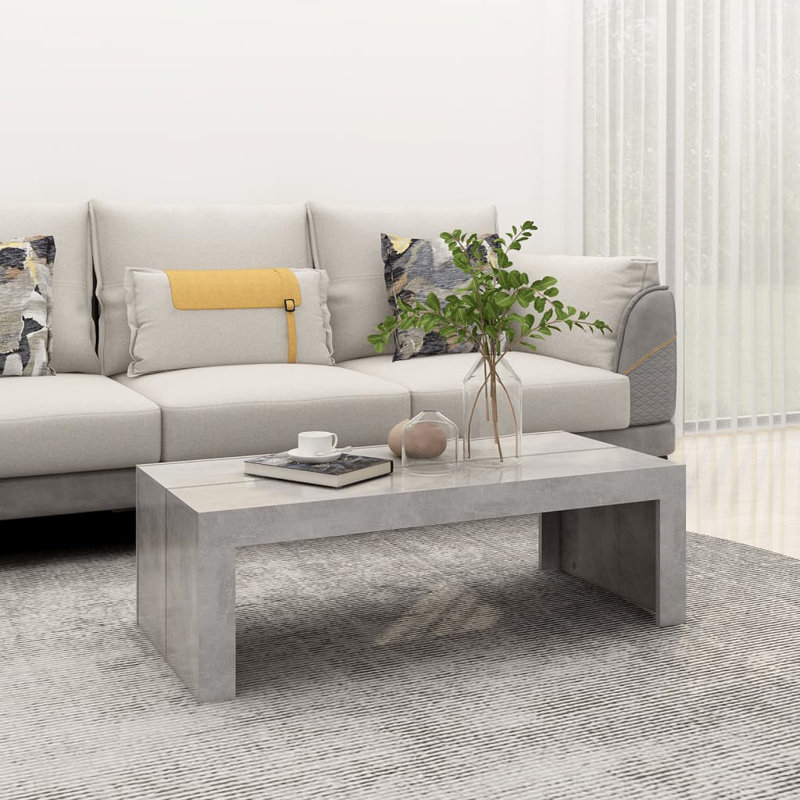 Aleyska Sled Coffee Table, Concrete Grey