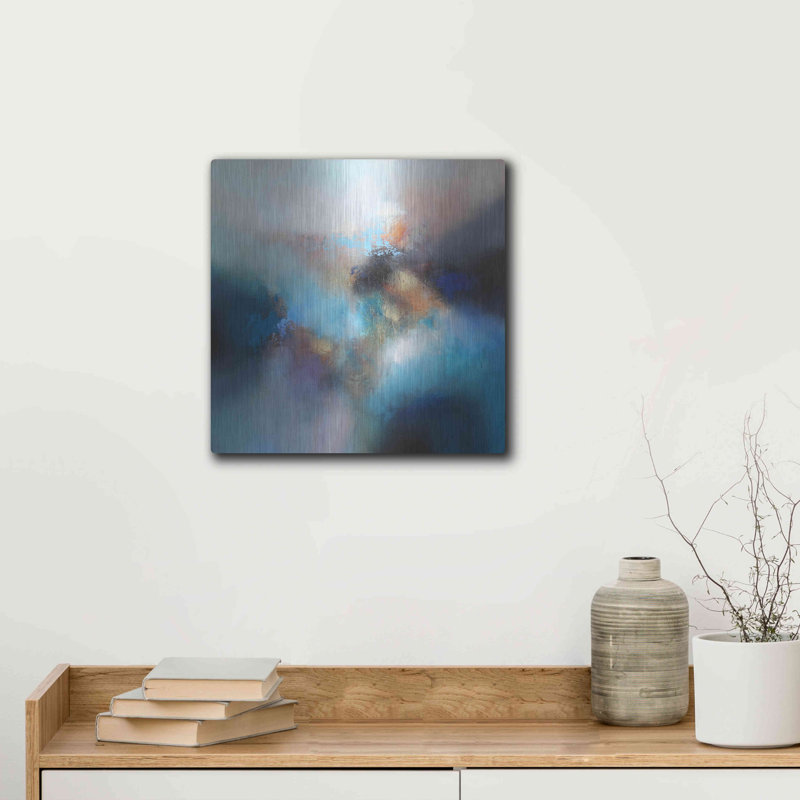 «Pacific» par Eelco Maan - reproduction d'art sur métal sans cadre, H 12 po x l 12 po x P 0,13 po