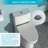 Ceramic Toilet With Powerful Siphon Flushing And Ergonomic Seat Lid For Quiet Operation