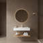 36" Bathroom Vanity Wall-mounted Floating White Rectangular Acylic Basin, Striped Shelves Layer-1990796199