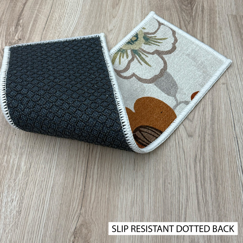 Tapis d'escalier de taille personnalisée par pouce de couleur unie lavable à la machine et antidérapant