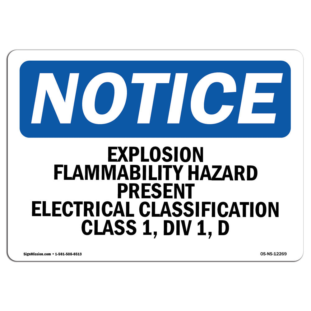 SignMission Explosion Flammability Hazard Present Electrical Sign | Wayfair