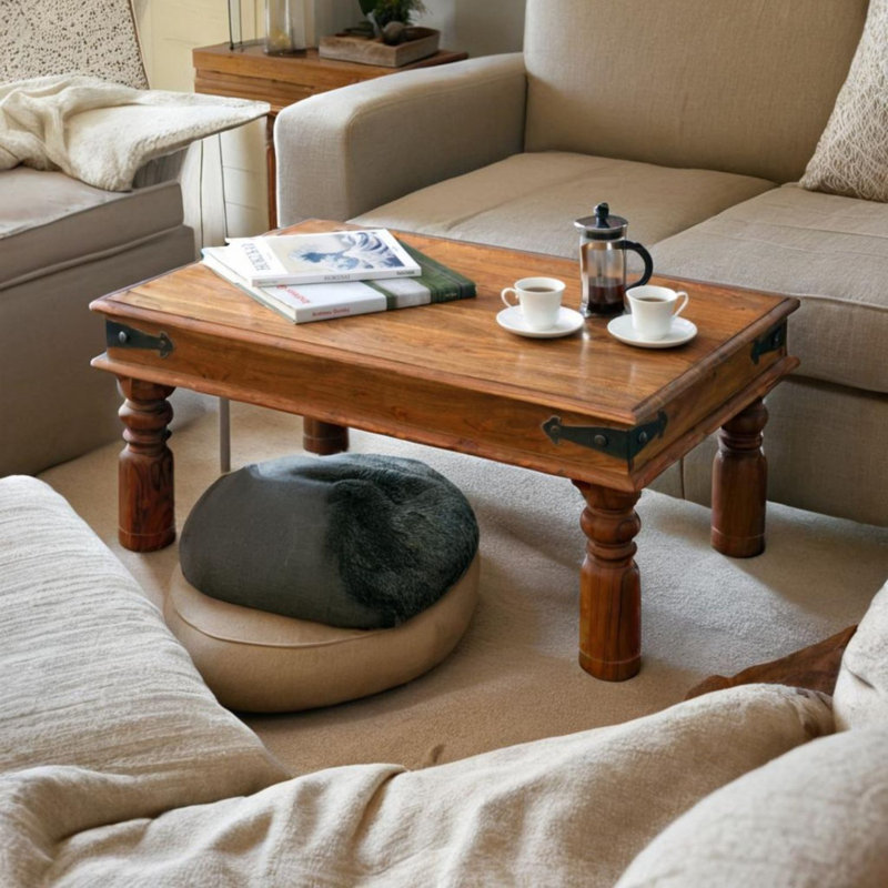 Winham Solid Wood Four Leg Coffee Table