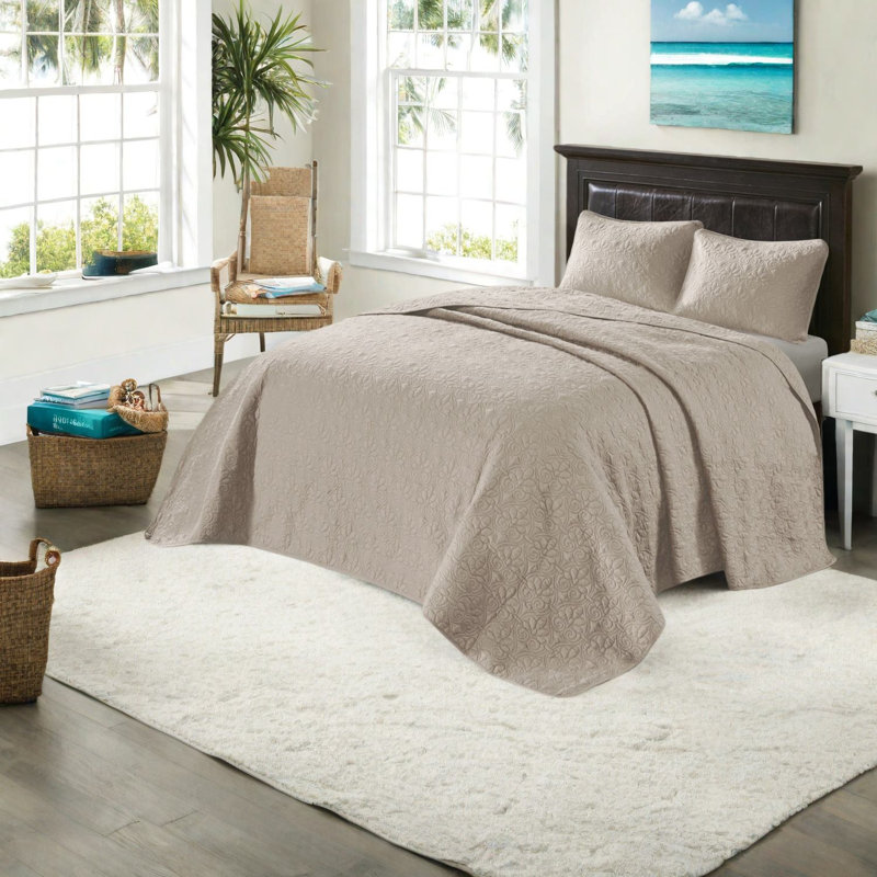 Khaki Cotton Bedding Sets, Reversible Style, Perfect For Summer Or Layered Warmth