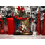 Dachshund and Santa Claus Throw Pillow-101410361