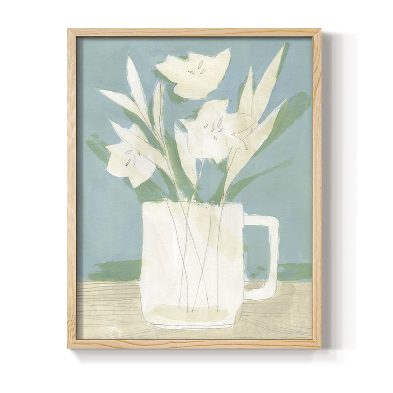 Reproduction encadrée Mute Spring Arrangement III - bois massif, H 11 po x l 9 po
