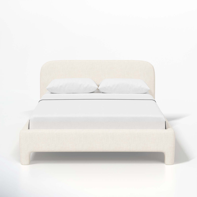 Illy Upholstered Standard Bed, California King, Classic Talc Linen