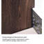 Armoire à chaussures en bois de paulownia massif avec volets roulants-1543905599