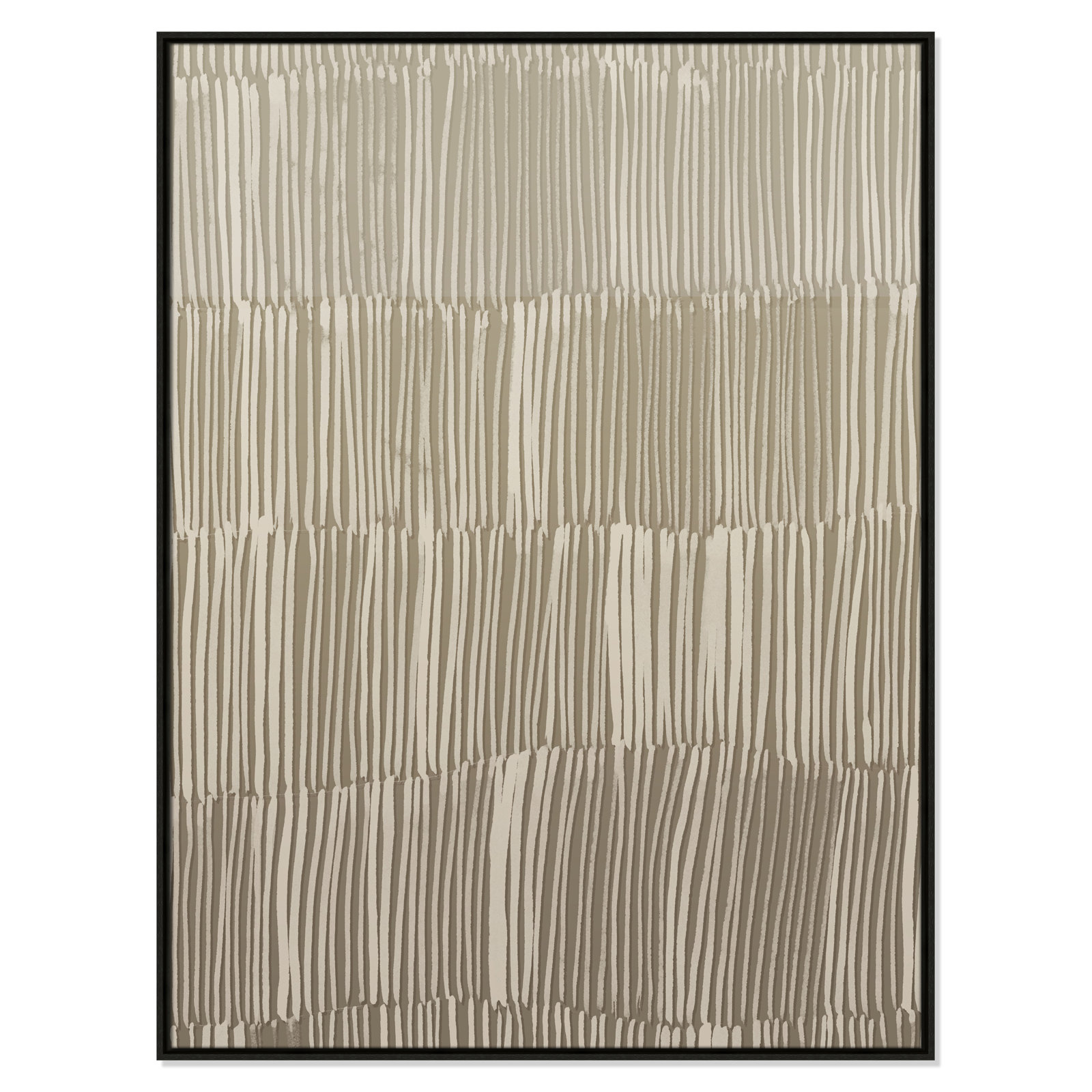 Linear Calm II Print by , 49.5" H x 37.5" W, Espresso Floater