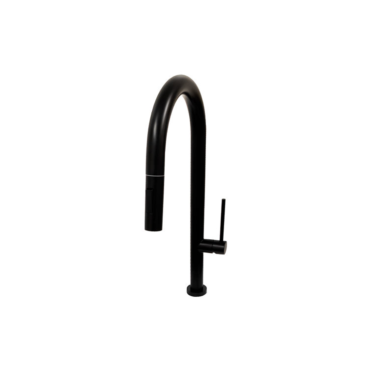 KBFmore 17.63 Inch Dual Function Stainless Steel Kitchen Faucet with Pull Out Down Spray Head
