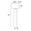 Lampe sur pied 61 po Latresha