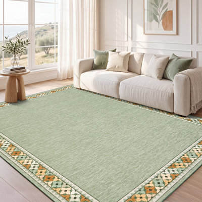 Tapis rétro à motif floral Vintage