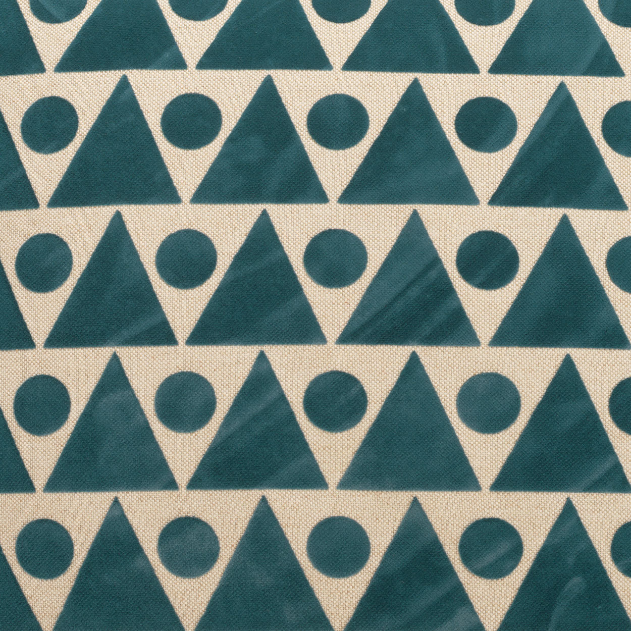 Kilo Geometric Throw Pillow, Turquoise, Square 24"