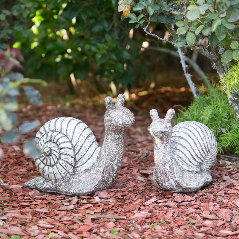Garden Snail - Small , 12" x 6" x 9" Tall, 9.2'' H x 12'' W x 6'' D