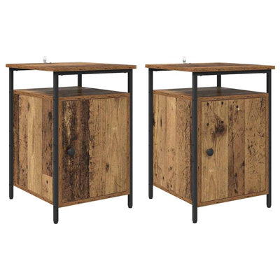40cm W Manufactured Wood Bedside Table