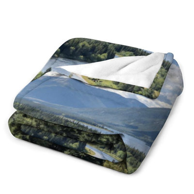 Jeté en flanelle Scenic River Valley Luxury