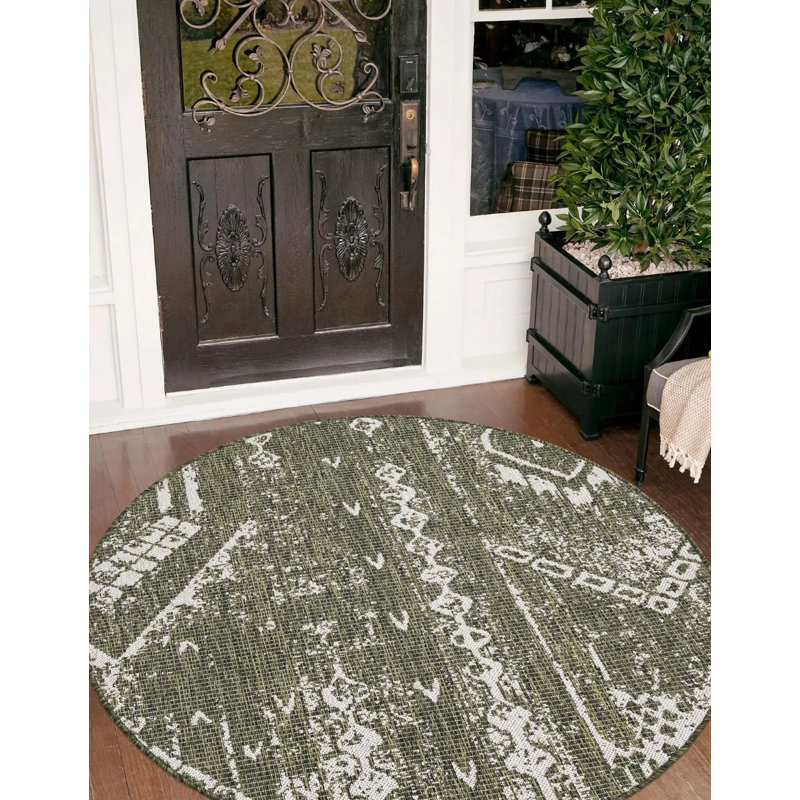 Elpida Geometric Indoor Rug, Round 13'