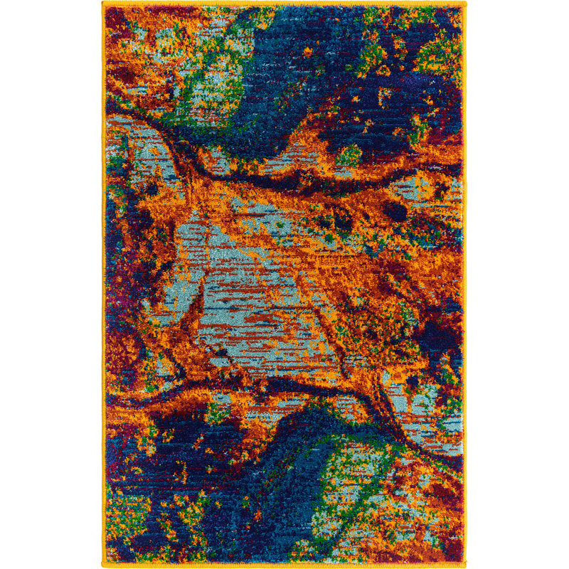 Malaija Abstract Indoor Rug, Rectangle 2' x 3'
