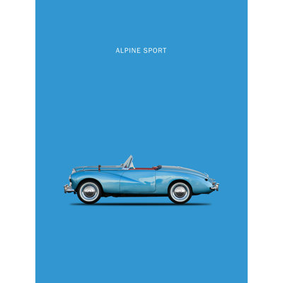 Sunbeam Alpine Sport 53 par Mark Rogan - reproduction d'art sur toile tendue