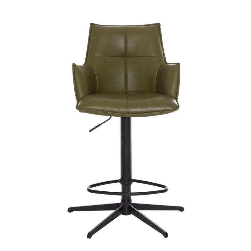 PU Bar Stool, Green