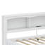 Lit de jour simple avec armoires de rangement, lit gigogne et ports USB-191277670