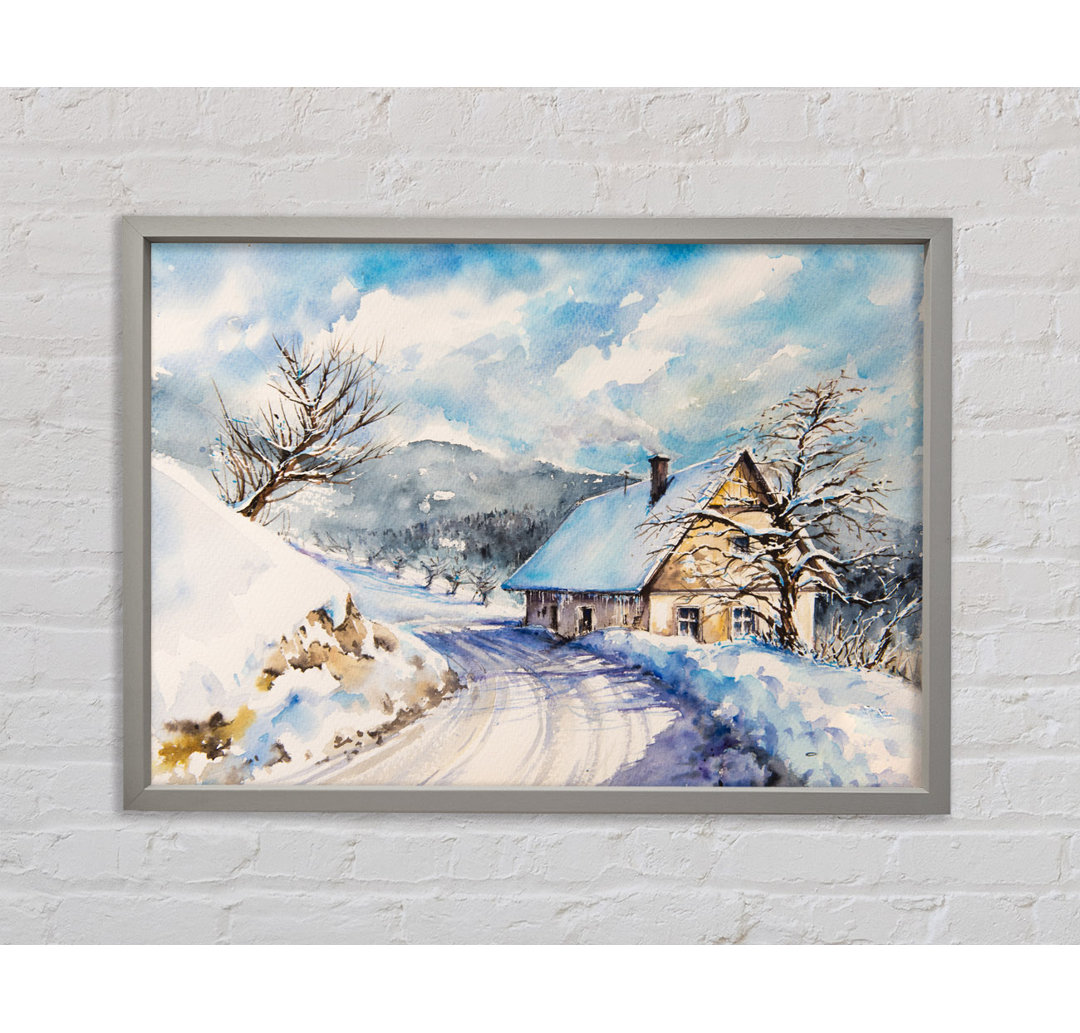 The Winter Retreat - Einzelner Bilderrahmen Kunstdrucke auf Leinwand