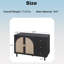 31 po Armoire H 2 portes naturelle avec 3 tiroirs-294987362
