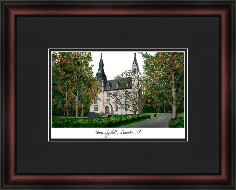 Cadre photo en lithographie ncaa northwestern wildcats academic