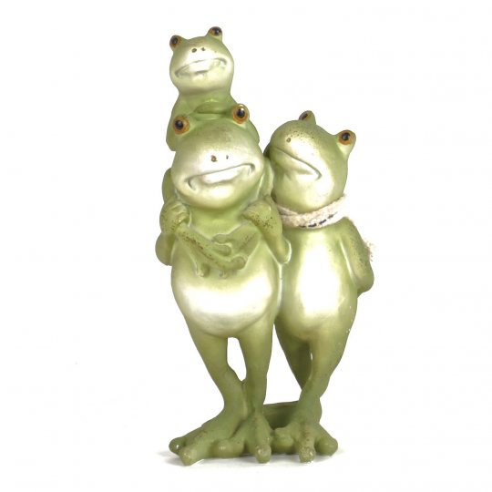 Figurine de famille grenouille en polyrésine Kinnelon