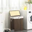 Bamboo Laundry Hamper with Handles-1144421145