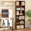 70" Tall 6-tier Bookcase With 6 Open Shelves Anti-toppling Kits For Living Room Brown-1231759518
