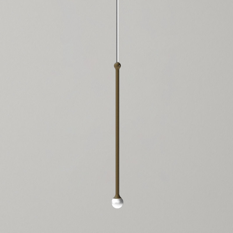 STORM 1 - Light LED Pendant, 16.5" H x 4.4" W x 4.4" D, Bronze