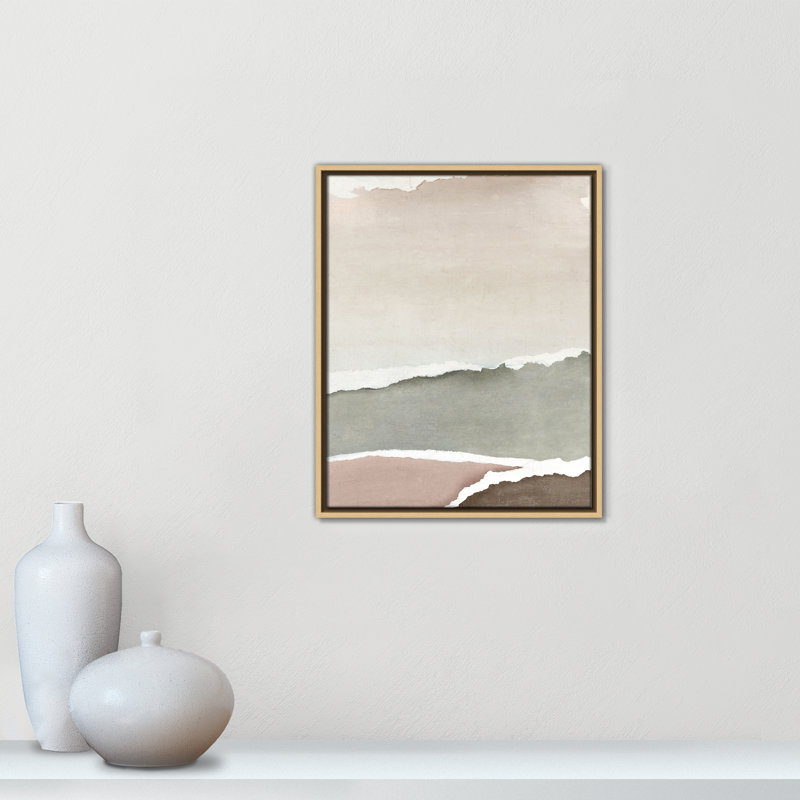 «Torn Whispers II» par Emma Peal, H 21,5 po x l 17,5 po, Flotteur naturel