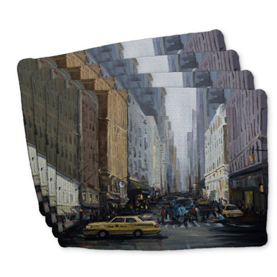 Braided Polyester Placemats Set of 4 | In the City Home Decor