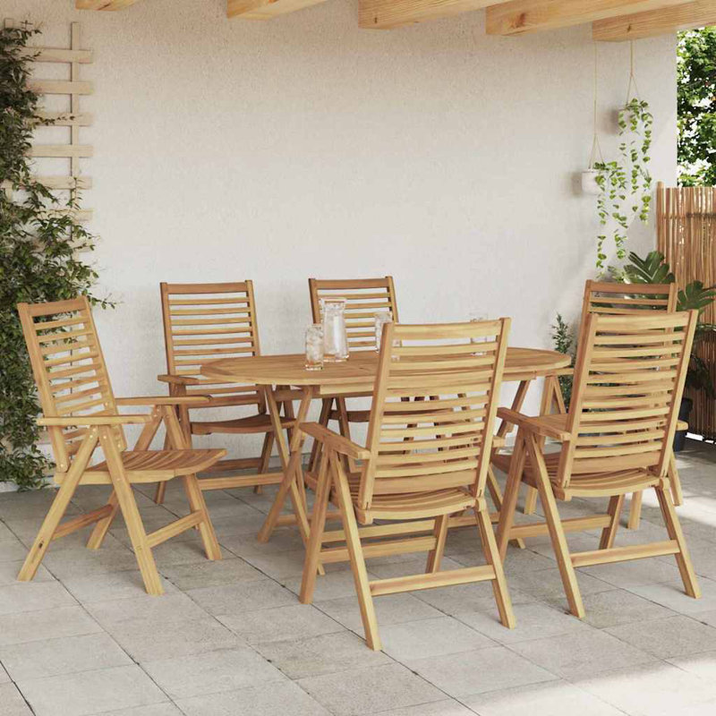 Solid Wood Armchair Folding Chair Set
