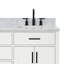 Tidworth Solid Wood Double Bathroom Vanity with 1.5' Carrara Marble Top-2071002334-2024047429-2068250691