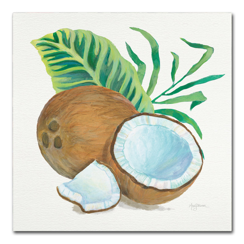 « coco palm ii », reproduction sur toile tendue, H 24 po x l 24 po