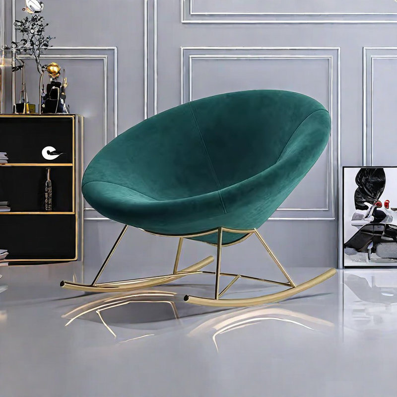 Chaise berçante en métal Nordic