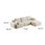 Canapé modulaire à compression moderne en mousse viscoélastique-1298034982