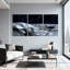 Ensemble de 3 impressions d'art sur toile, nuit et lune-561752102