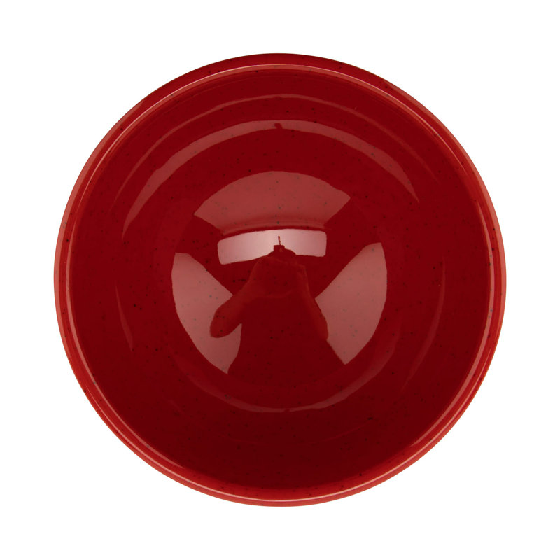 Bol rond en mélamine GET B-628-RSP, 22 onces, rouge (ensemble de 12)