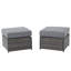 Pouf extérieur en osier Yoleth avec coussin-1376353309