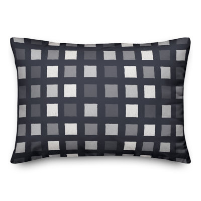 Plaid Outdoor Reversible Throw Pillow