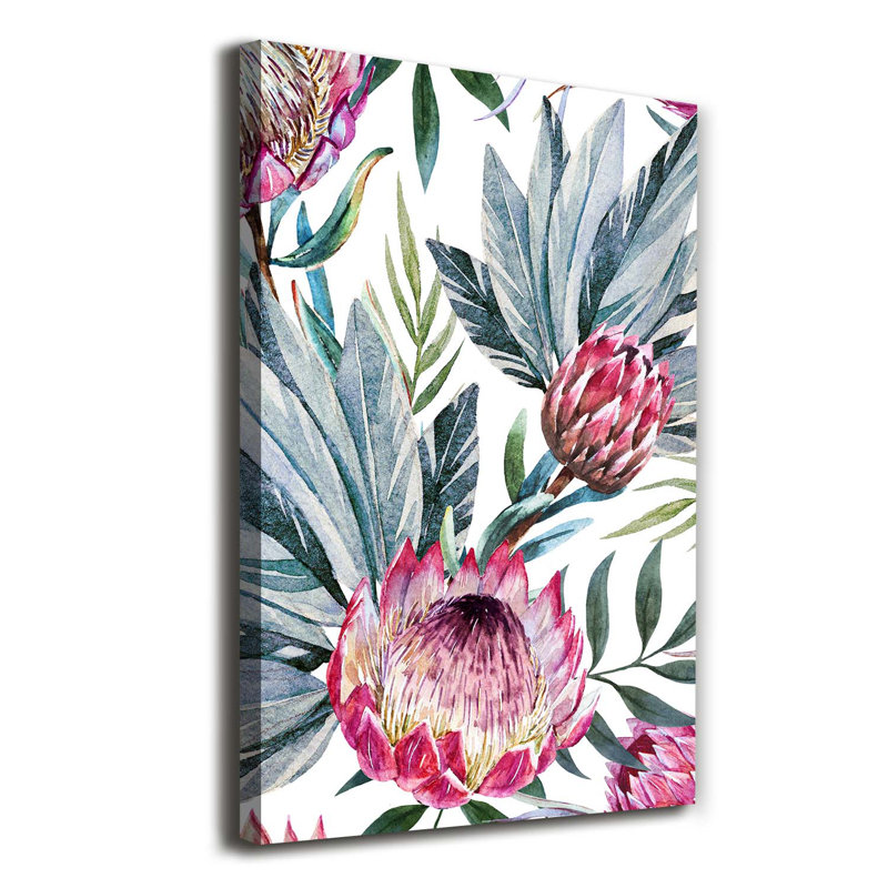 Protea - Wrapped Canvas Print